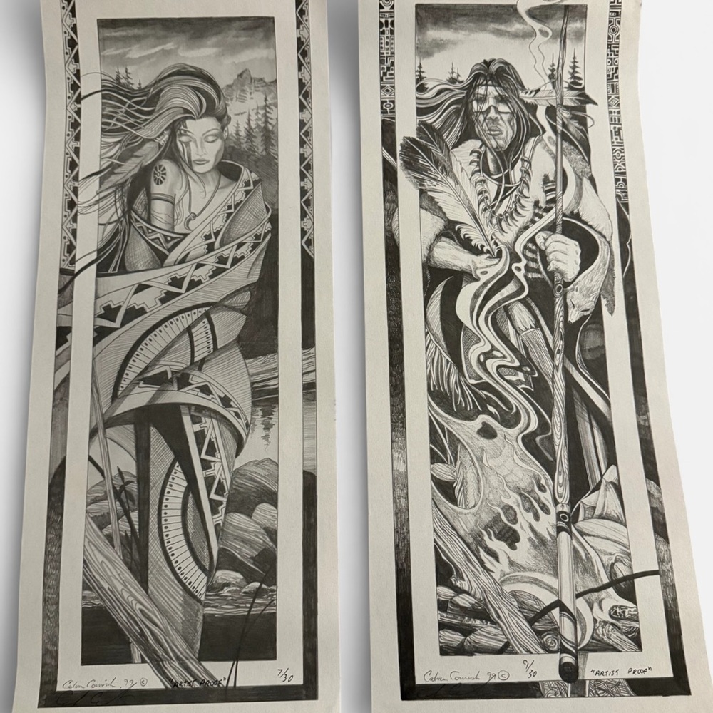 Calvin Cornish Signed Limited Edition Print Set of  2